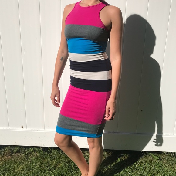 Express Cotton Bodycon Dress - Picture 1 of 3